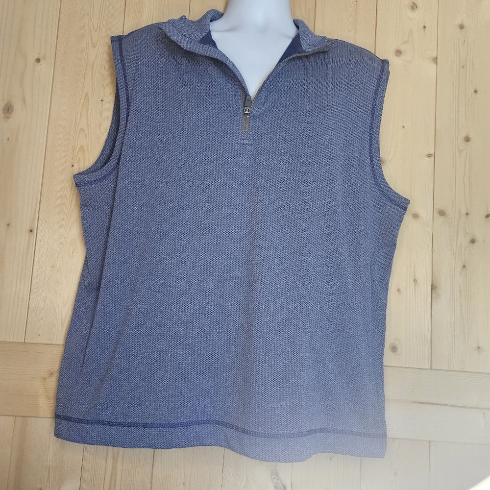 Men's Large Roundtree & Yorke Navy Sweater Vest